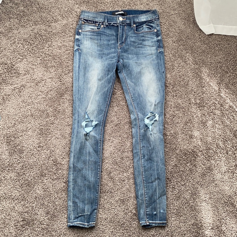 Express ripped skinny Jean